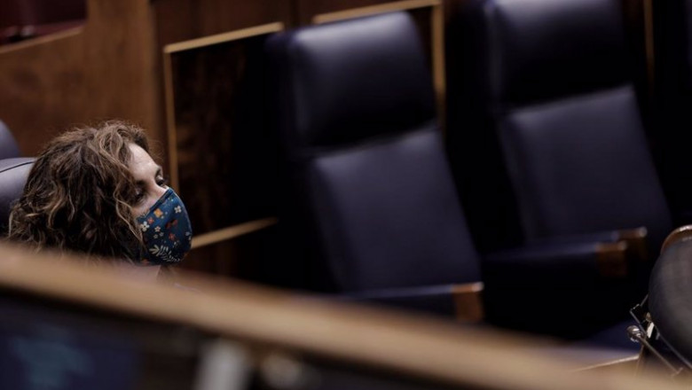 ep la ministra de hacienda y funcion publica maria jesus montero durante una sesion plenaria en el ep la ministra de hacienda y funcion publica maria jesus montero durante una sesion plenaria en el