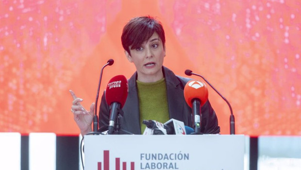 ep la ministra de vivienda y agenda urbana isabel rodriguez interviene durante su visita a la sede y