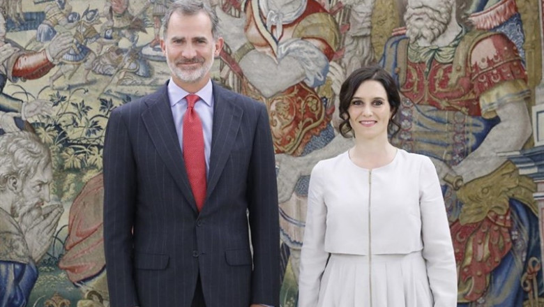 La presidenta de la Comunidad de Madrid, Isabel Díaz Ayuso, traslada al Rey Felipe VI, en un encuentro "muy positivo", la lealtad de su Gobierno y las preocupaciones de los madrileños | CASA REAL ep la presidenta de la comunidad de madrid isabel diaz ayuso traslada al rey felipe vi en un