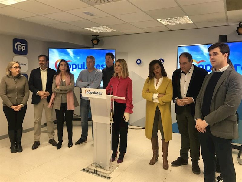 ep la secretaria general del pp aragon mar vaquero con varios diputados autonomicos