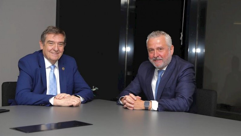 ep miguel fernandez director del gabinete tecnico de fesbal y jaime hortelano presidente y ceo del ep miguel fernandez director del gabinete tecnico de fesbal y jaime hortelano presidente y ceo del