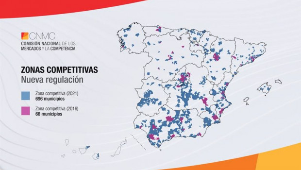 ep nuevo mapa de zonas competitivas en las que telefonica no tendra que prestar servicios mayoristas