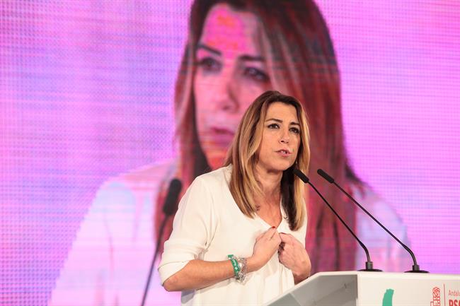 Susana Díaz, en un acto en Chiclana de la Frontera (Cádiz) | JESÚS PRIETO (EUROPA PRESS) ep susana diaz enactochiclanala frontera cadiz