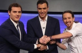 ep albert rivera pedro sanchezpablo iglesiasdebatepais