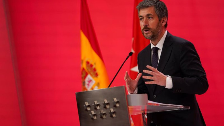 Archivo - El consejero de Presidencia, Justicia y Administración Local, Miguel Ángel García Martín, en la rueda de prensa posterior al Consejo de Gobierno de la Comunidad de Madrid | ROBERTO CARDENAS - Archivo ep archivo el consejero de presidencia justicia y administracion local miguel angel garcia martin