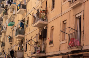 ep archivo   fachada de un edificio de viviendas a 17 de mayo de 2023 en barcelona cataluna espana