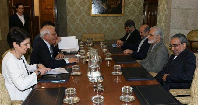 Borrell con Kamal Jarrazi, enviado del presidente iraní Hassan Rohani | MINISTERIO DE ASUNTOS EXTERIORES ep borrellkamal jarrazi enviadopresidente irani hassan rohani