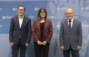 ep el consejero de ciencia universidades e innovacion juan ignacio perez iglesias y la consejera de