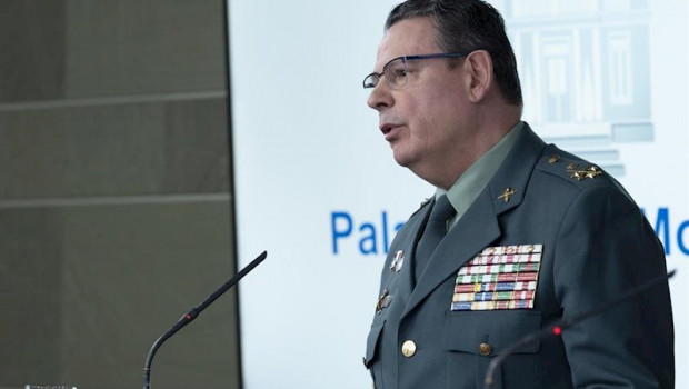 ep el dao de la guardia civil laurentino cena durante una rueda de prensa tras una reunion del