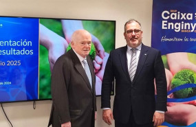 ep el presidente de caixa enginyers felix masjuan y el director general juanjo llopis