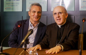 ep el presidente de la comunidad de santegidio marco impagliazzo y el cardenal arzobispo de madrid