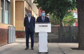 ep el presidente de la generalitat pere aragons y el conseller de educacion josep gonzlez cambray
