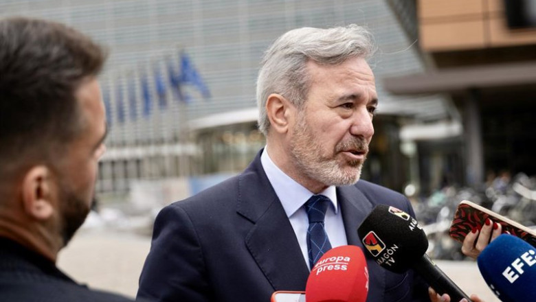 ep el presidente del gobierno de aragon jorge azcon en bruselas