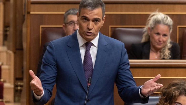 ep el presidente del gobierno pedro sanchez interviene durante una sesion de control en el congreso