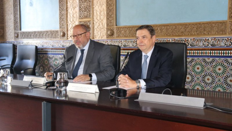 ep el rector de la uco manuel torralbo y el ministro de agricultura luis planas durante la clausura