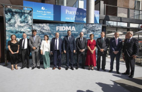 ep foto de familia en la inauguracion de la feria de muestras de gijon en el recinto ferial luis