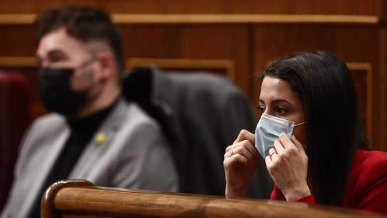 La líder de Ciudadanos, Inés Arrimadas, durante una sesión de Control al Gobierno celebrada en el Congreso | EUROPA PRESS/E. Parra. POOL - Europa Press ep la lider de ciudadanos ines arrimadas durante una sesion de control al gobierno celebrada en el