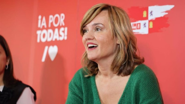 ep la ministra de educacion pilar alegria participa en un encuentro con alcaldes del psoe de burgos