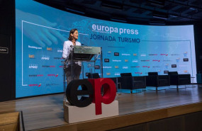 ep la ministra de industria comercio y turismo reyes maroto interviene en la i jornada de turismo de