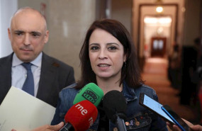 ep la portavoz del grupo socialista en el congreso de los diputados adriana lastra atiende a los
