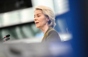 ep la presidenta de la comision europea ursula von der leyen en un pleno del parlamento europeo en
