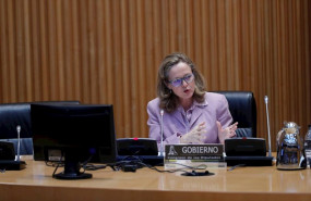 ep la vicepresidenta tercera y ministra de asuntos economicos nadia calvino en una intervencion en