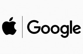 ep logotipos de apple y google