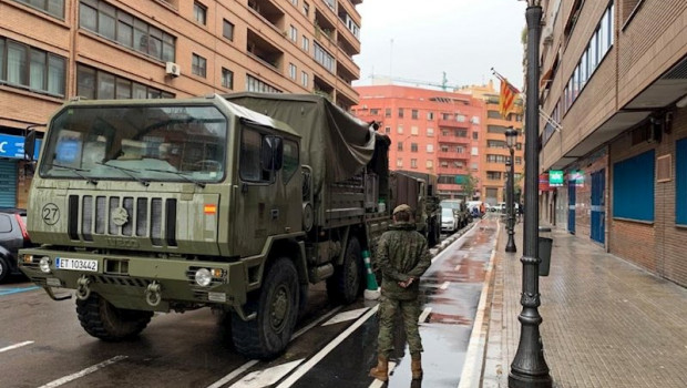 ep militares en la calle como parte de la operacion balmis de lucha contra el coronavirus