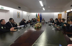 ep reunion de seguridad del dispositivo para el derbi betissevilla que ha acogido este jueves la