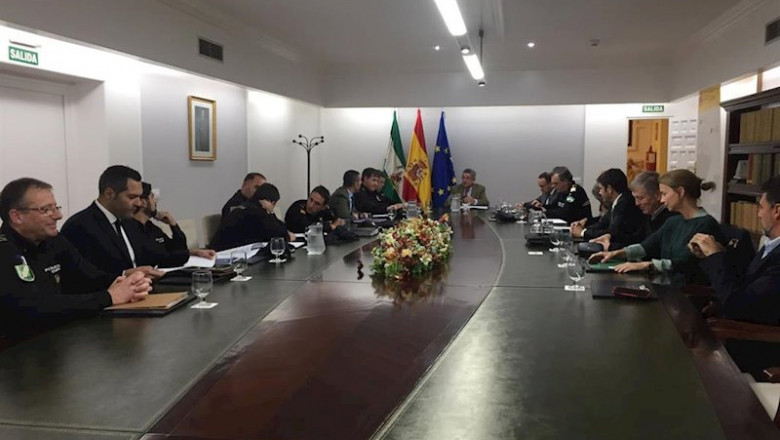 Reunión de seguridad del dispositivo para el derbi Betis–Sevilla que ha acogido este jueves la Subdelegación del Gobierno | SUBDELEGACIÓN DEL GOBIERNO EN SEVILLA ep reunion de seguridad del dispositivo para el derbi betissevilla que ha acogido este jueves la