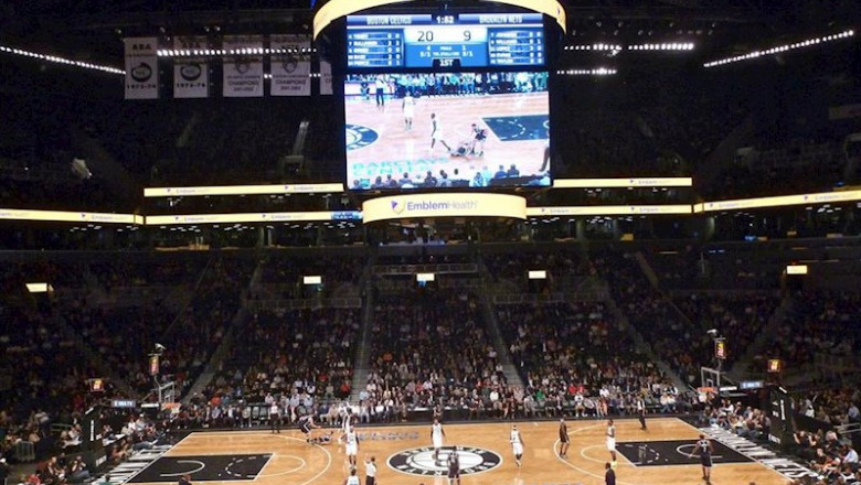ep vista general del barclays center el pabellon de los brooklyn nets ep vista general del barclays center el pabellon de los brooklyn nets