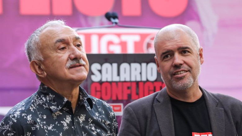 ep archivo el secretario eneral de ugt pepe alvarez i y el secretario general de ccoo unai sordo d ep archivo el secretario eneral de ugt pepe alvarez i y el secretario general de ccoo unai sordo d