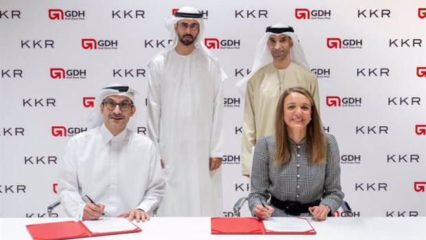 ep archivo   firma del acuerdo entre gulf data hub y kkr