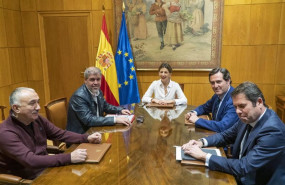 ep archivo   la ministra de trabajo y economia social yolanda diaz los secretarios generales de ugt