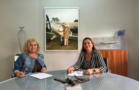 ep de izq a derecha la presidenta de la aedae elisa gonzalez y la directora gerente de fundacion