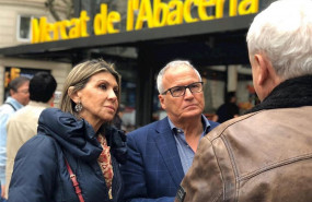 ep el concejal del pp en barcelona josep bou y la numero dos a las elecciones generales del pp por
