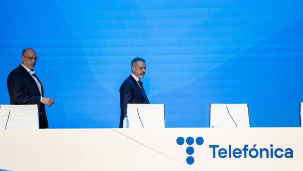 ep el consejero delegado de telefonica emilio gayo i y el presidente ejecutivo de telefonica marc