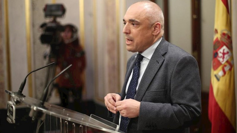 El diputado del PSOE, Rafael Simancas, en rueda de prensa tras finalizar la sesión de constitución de las Cortes para la XIV Legislatura en el Congreso de los Diputados, Madrid (España), a 3 de diciembre de 2019. | Eduardo Parra - Europa Press ep el diputado del psoe rafael simancas en rueda de prensa tras finalizar la sesion de constitucion