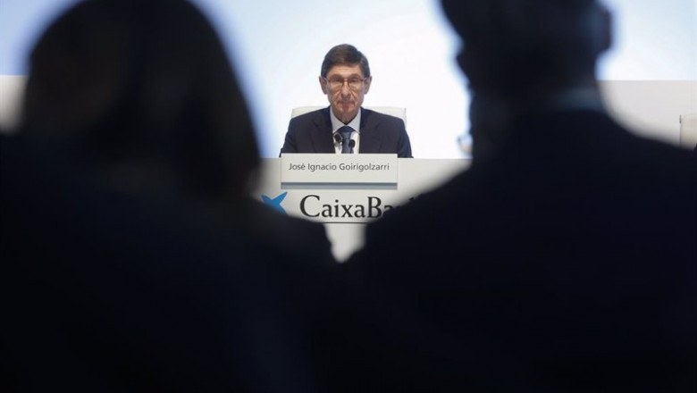 ROBER SOLSONA ep el presidente de caixabank jose ignacio goirigolzarri en la junta general ordinaria de