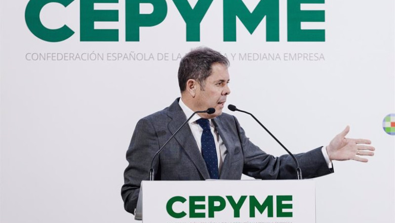 ep el presidente de cepyme gerardo cuerva interviene durante la inauguracion de la viii edicion de ep el presidente de cepyme gerardo cuerva interviene durante la inauguracion de la viii edicion de