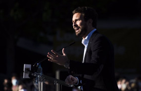 ep el presidente de pp pablo casado en un acto electoral de este fin de semana