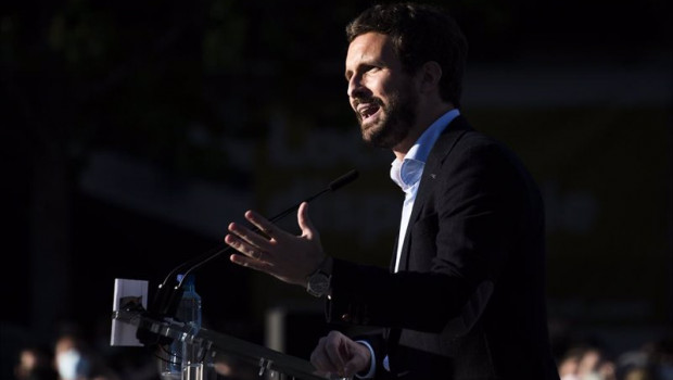 ep el presidente de pp pablo casado en un acto electoral de este fin de semana