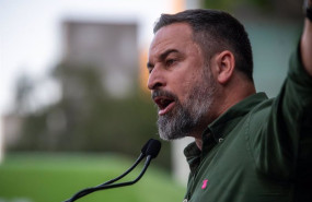 ep el presidente de vox santiago abascal interviene durante un mitin de vox en la plaza llibertat a
