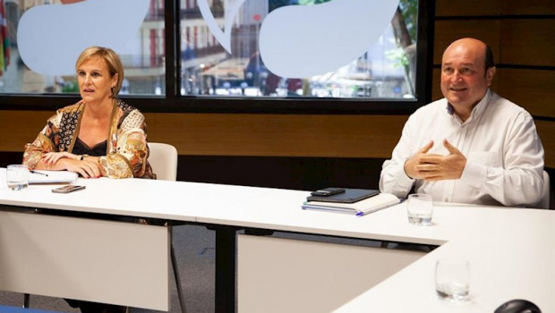 ep el presidente del ebb del pnv andoni ortuzar en la reunion de la ejecutiva jeltzale en sabin