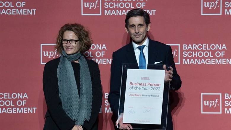 ep el presidente ejecutivo de telefonica jose maria alvarez pallete recibe el premio empresario del ep el presidente ejecutivo de telefonica jose maria alvarez pallete recibe el premio empresario del