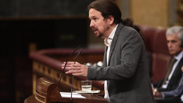 ep el secretario general de podemos pablo iglesias interviene en la sesion de control al gobierno en