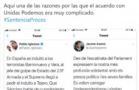 ep el socialista felipe sicilia criticando la respuesta de podemos y de en comu a la sentencia del