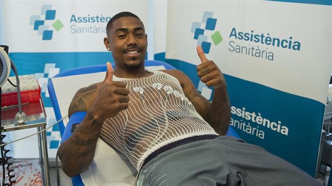 El jugador del FC Barcelona Malcom en la revisión médica | VÍCTOR SALGADO/FCB ep jugadorfc barcelona malcomla revision medica