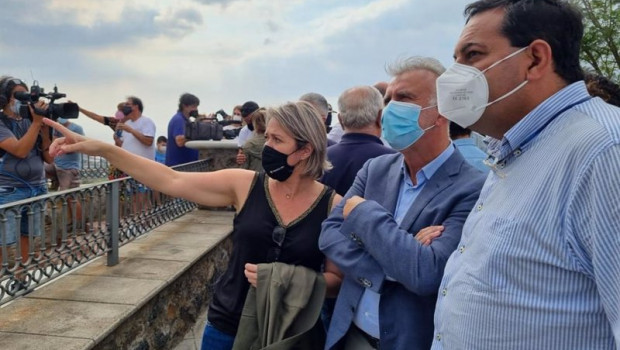 ep la consejera de agricultura ganaderia y pesca del gobierno de canarias alicia vanoostende junto