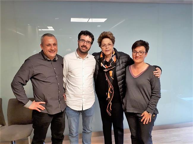 La expta. Dilma Rousseff, líder de ICV Marta Ribas y otros miembros del partido | EUROPA PRESS ep la expta dilma rousseff lidericv marta ribasotros miembrospartido